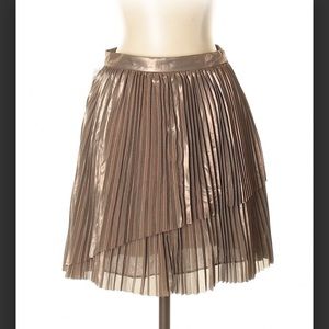 Aritzia Wilfred Bethune Metallic Mini Skirt
